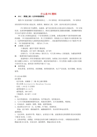 九年级化学下册 9.2 什么是PVC塑料素材 （新版）粤教版