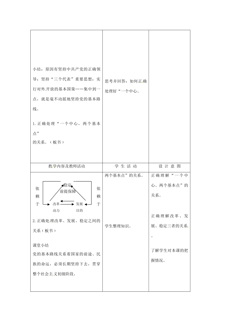 江苏省南通市实验中学九年级政治全册 2.3.2党的基本路线教案 新人教版_第3页