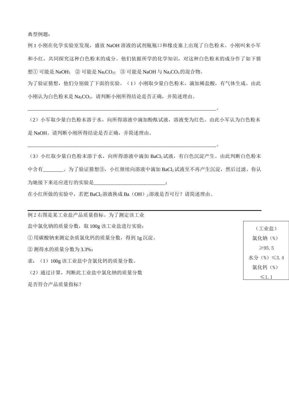 鲁教版九年级化学海水制碱教案_第2页