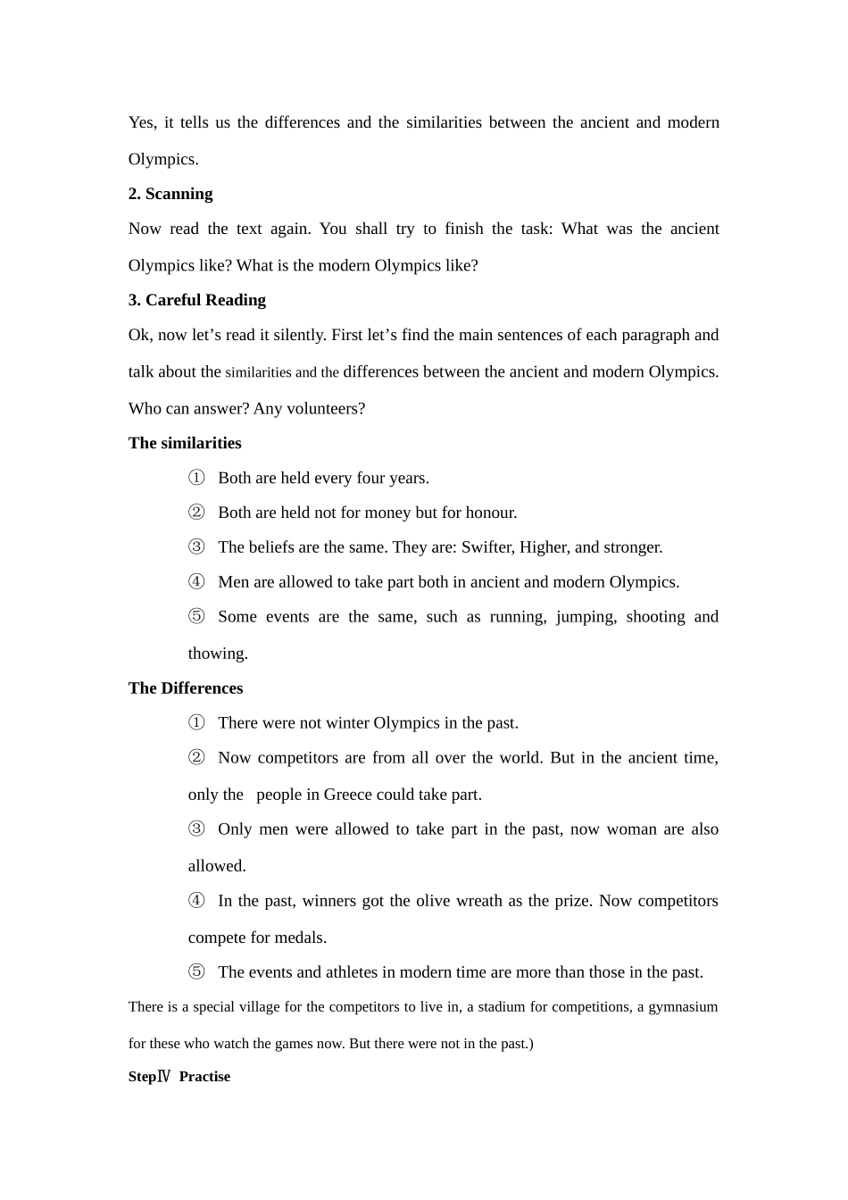 高中英语Unit 2 The Olympic Games Warming up and reading 教案人教版必修二_第2页