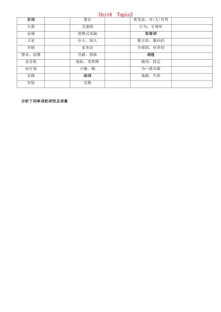 九年级英语上册 Unit4 Topic2 ABCD学案（无答案） 仁爱版
