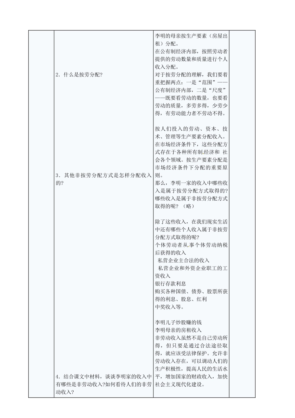 九年级政治全册 4.10.2 多种分配方式并存教案 苏教版-苏教版初中九年级全册政治教案_第2页