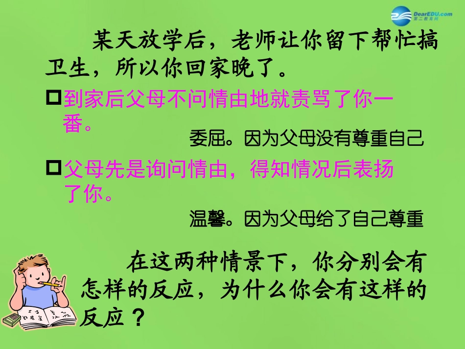 湖北省北大附中武汉为明实验学校七年级政治下册 1.2 尊重他人是我的需要课件 新人教版_第3页