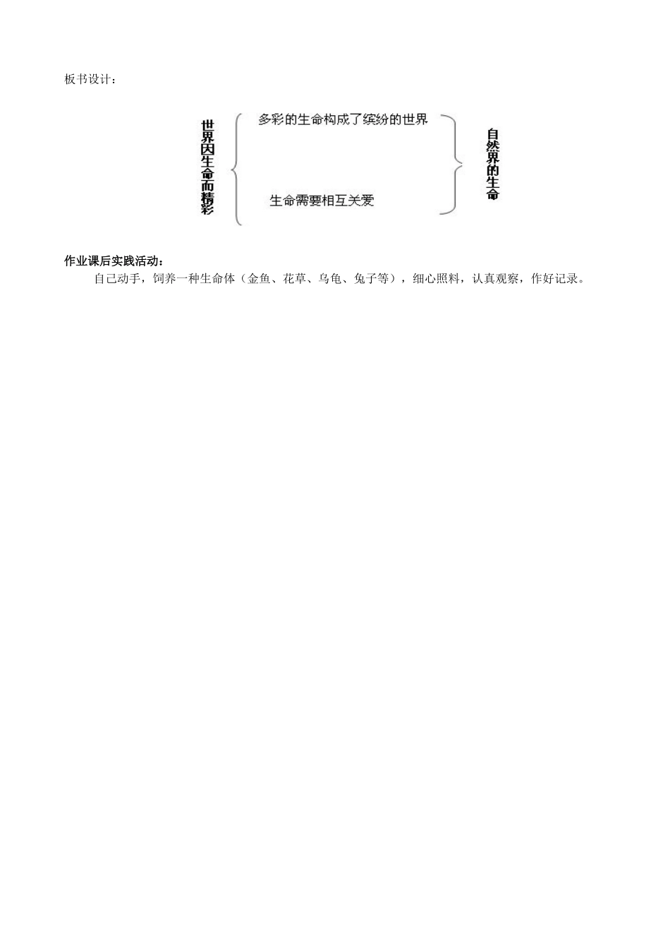 福建省福鼎市七年级政治上册《3.1世界因生命而精彩》教案 新人教版_第2页