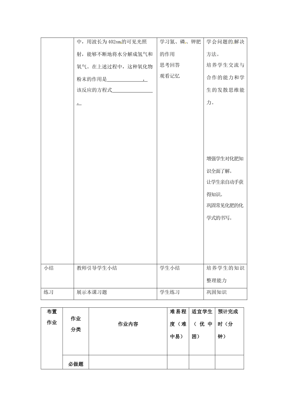 山东省莱州市沙河镇九年级化学全册 第六单元 化学与社会发展 第一节 化学与能源开发教案 鲁教版五四制-鲁教版五四制初中九年级全册化学教案_第3页
