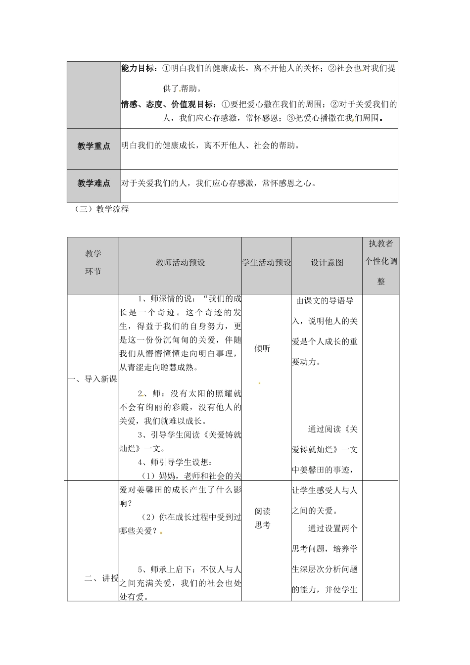 九年级政治 伸出你的手 教案 人民版_第2页