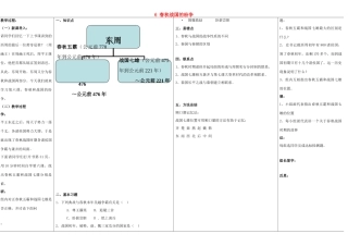 天津市北辰区实验中学七年级历史上册 6 春秋战国的纷争教案 新人教版