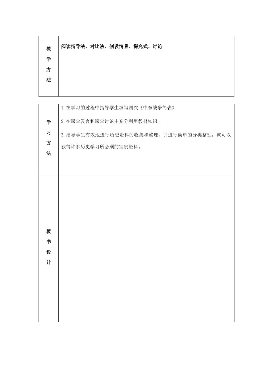 九年级历史下册 第13课 动荡的中东地区教案 新人教版_第2页