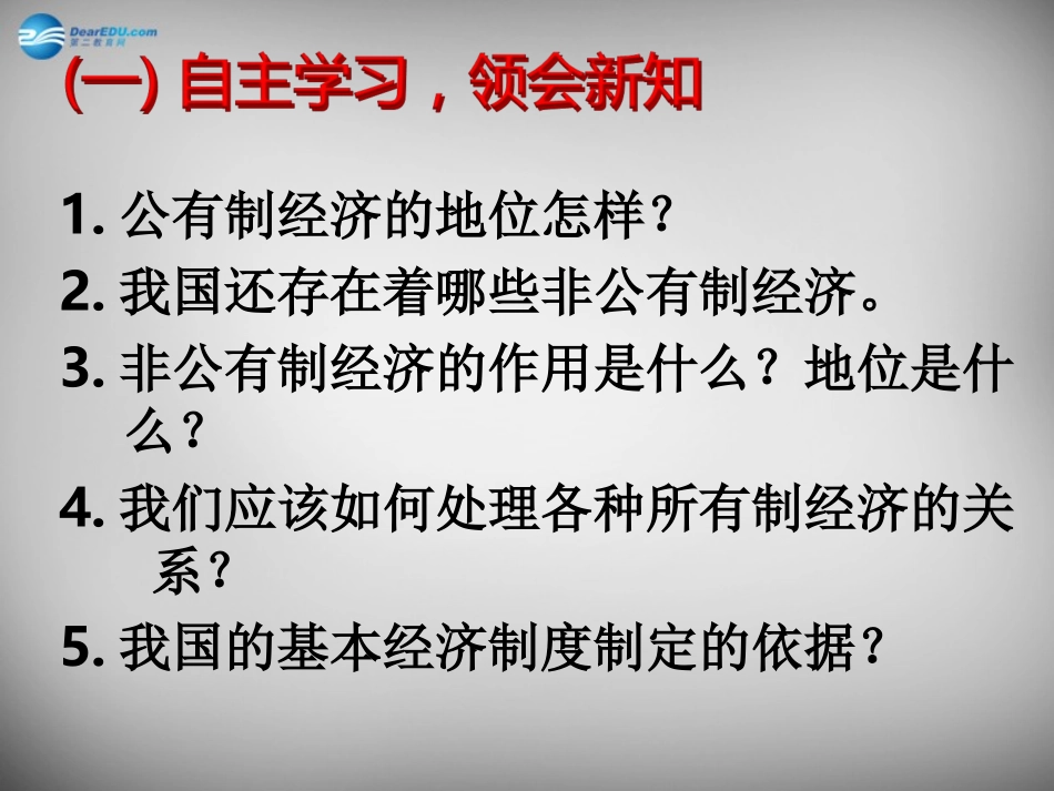 湖南省株洲县禄口镇中学八年级政治下册 第一单元《第二节 充满活力的经济制度（第2课时）》课件 湘教版_第3页