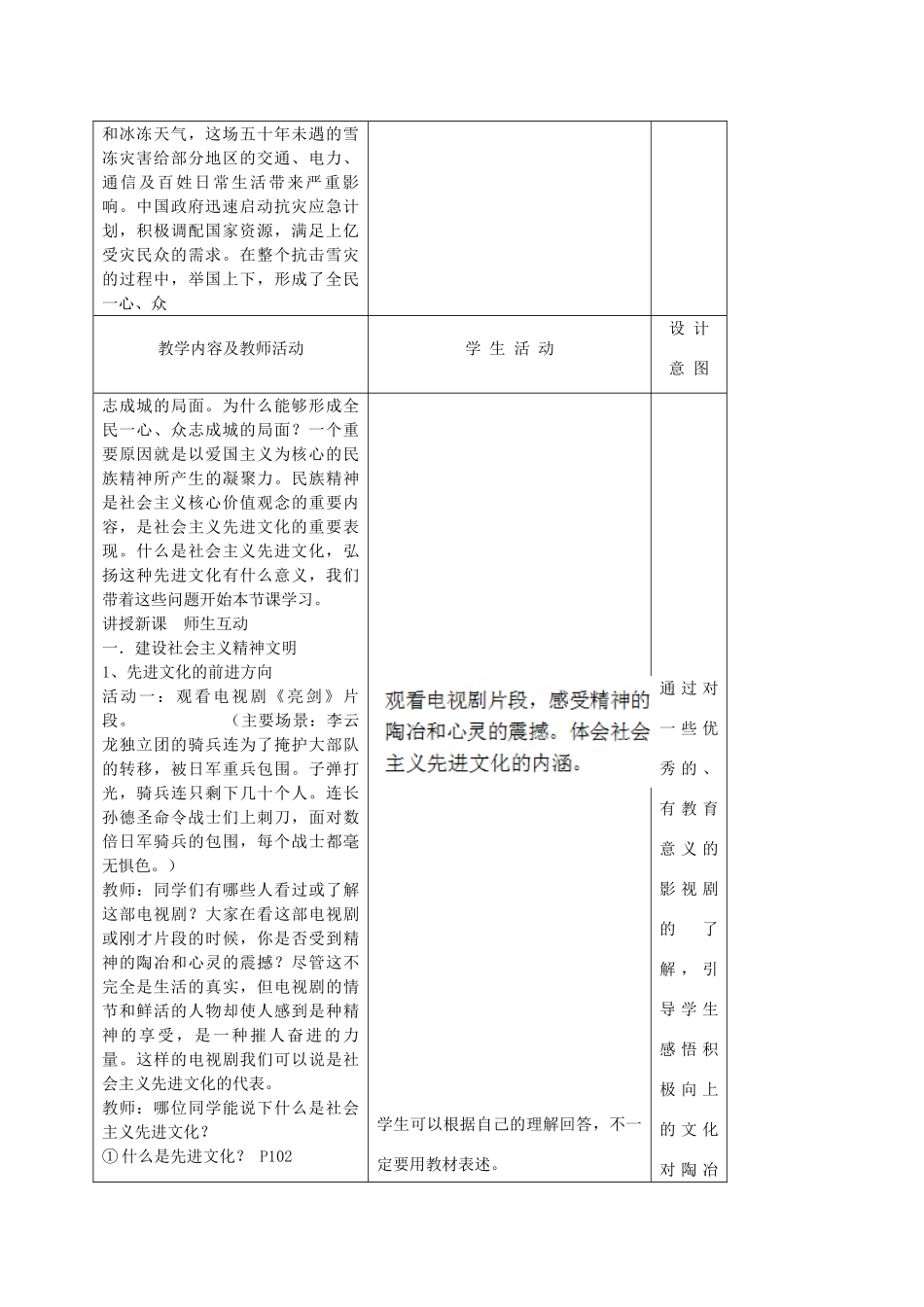 黑龙江省哈尔滨市第四十一中学九年级政治全册 3.8.1 建设社会主义精神文明教案 新人教版_第2页