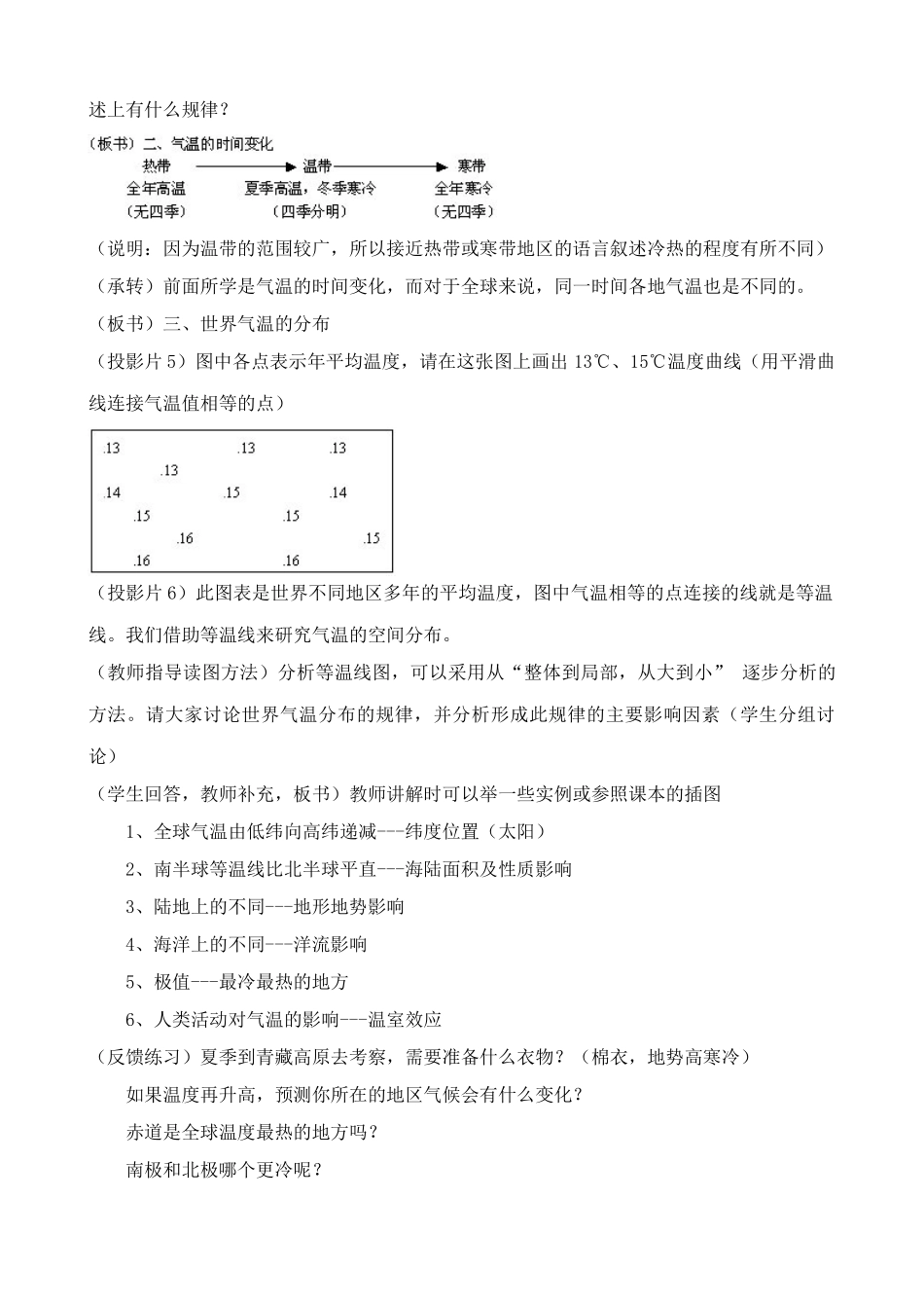 新人教版七年级地理上册气温和气温的分布_第2页