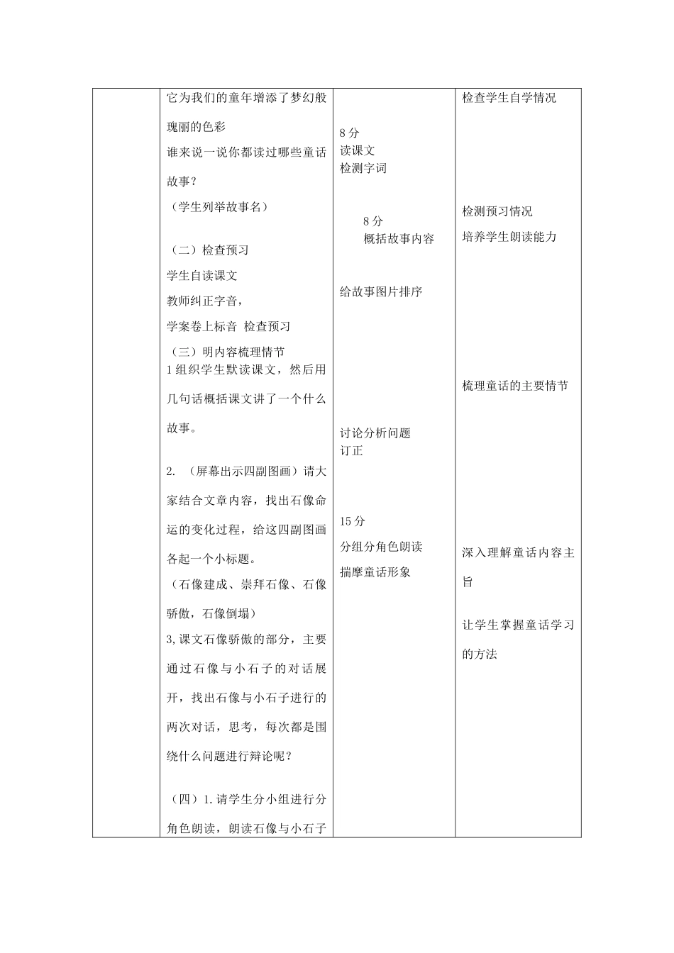 七年级语文上册 第17课《古代英雄的石像》教案 北京课改版-北京课改版初中七年级上册语文教案_第2页