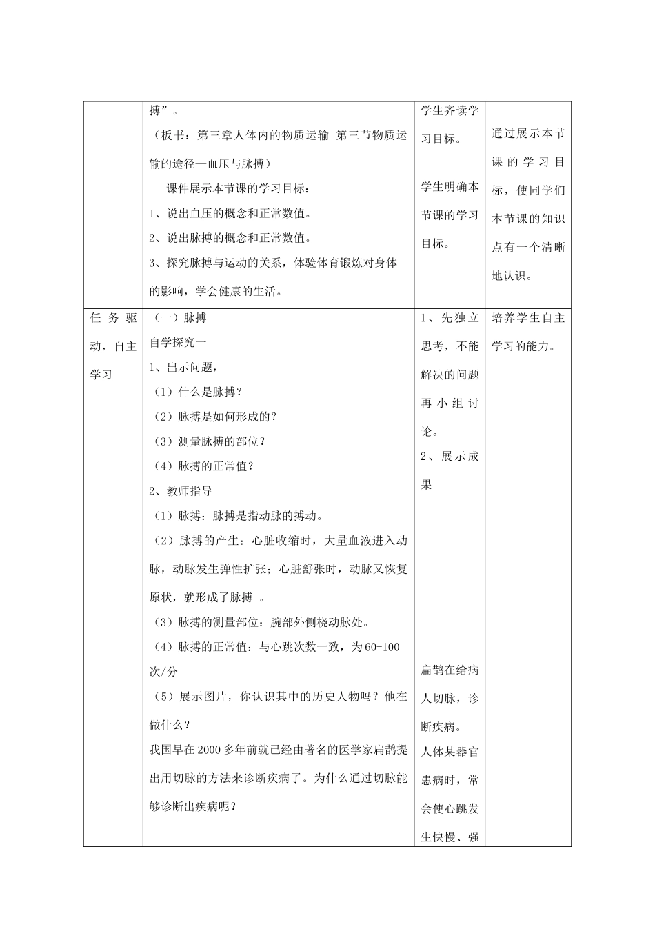 春季七年级生物下册 3.3.3 物质运输的途径（第2课时）教案 （新版）济南版-（新版）济南版初中七年级下册生物教案_第2页