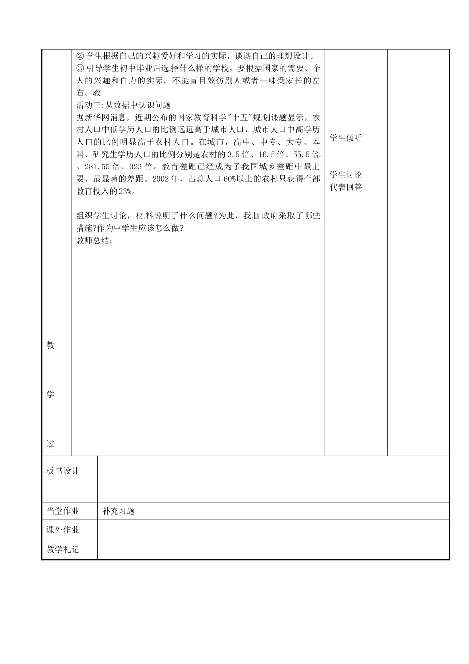八年级政治下册 19.2 感受教育创新教案 苏教版-苏教版初中八年级下册政治教案_第2页
