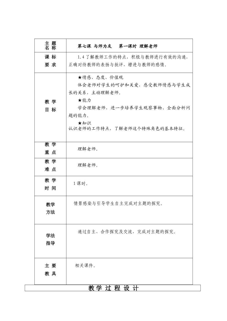 七年级政治上册七、八课教学设计陕教版_第2页