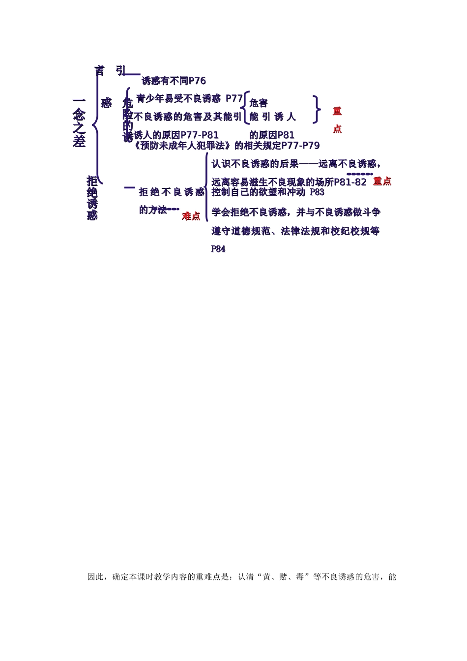 八年级政治第四单元 一念之差与一步之遥教案教科版_第3页