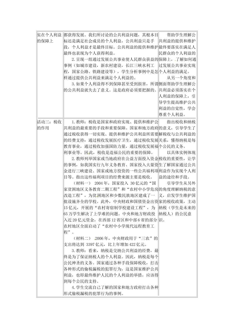 四川省宜宾县复龙初级中学八年级政治下册 第五课 公私之间教案 教科版_第2页