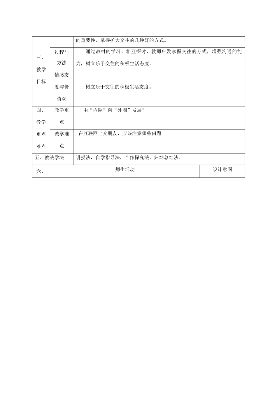 八年级政治上册 第二单元 学会交往天地宽 第三课 在交往中完善自我 第2框我们的朋友遍天下教案 鲁教版-鲁教版初中八年级上册政治教案_第2页