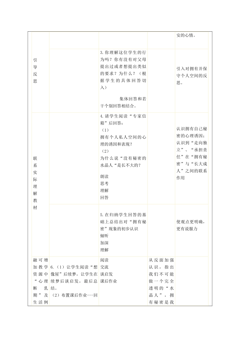 秋八年级政治上册 第5课 没有秘密长不大教案 人民版-人民版初中八年级上册政治教案_第2页