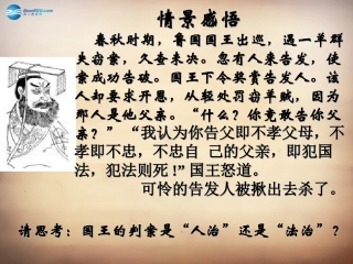 山东省邹平县实验中学八年级政治下册《第十七课 第一框 走依法治国之路》课件1 鲁教版