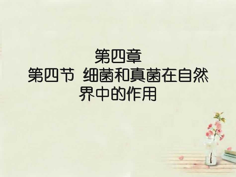 福建省长泰县第二中学八年级生物上册 5.4 细菌和真菌在自然界中的作用课件 （新版）新人教版_第3页