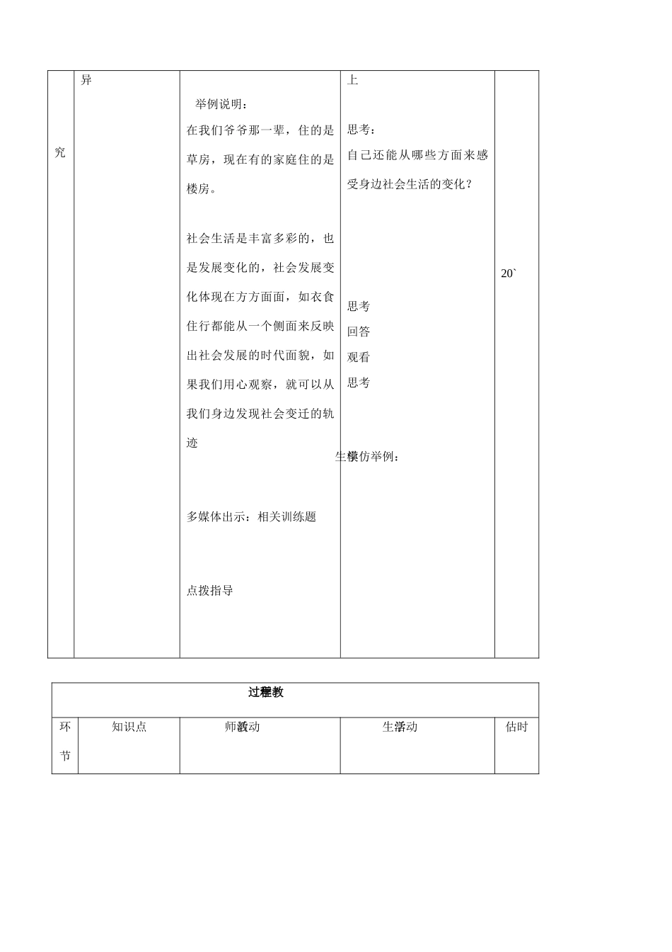 八年级思品下册 3面对发展变化的社会生活同步教案 鲁教版_第3页