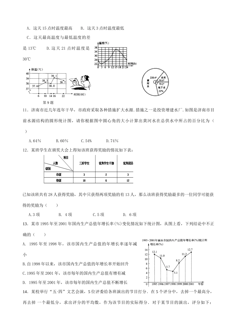八年级数学数据的收集和整理教案 鲁教版_第2页