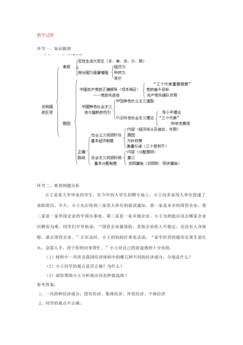 山东省滕州市大坞镇大坞中学九年级政治全册《五星红旗我为你骄傲》复习教案 人民版_第2页