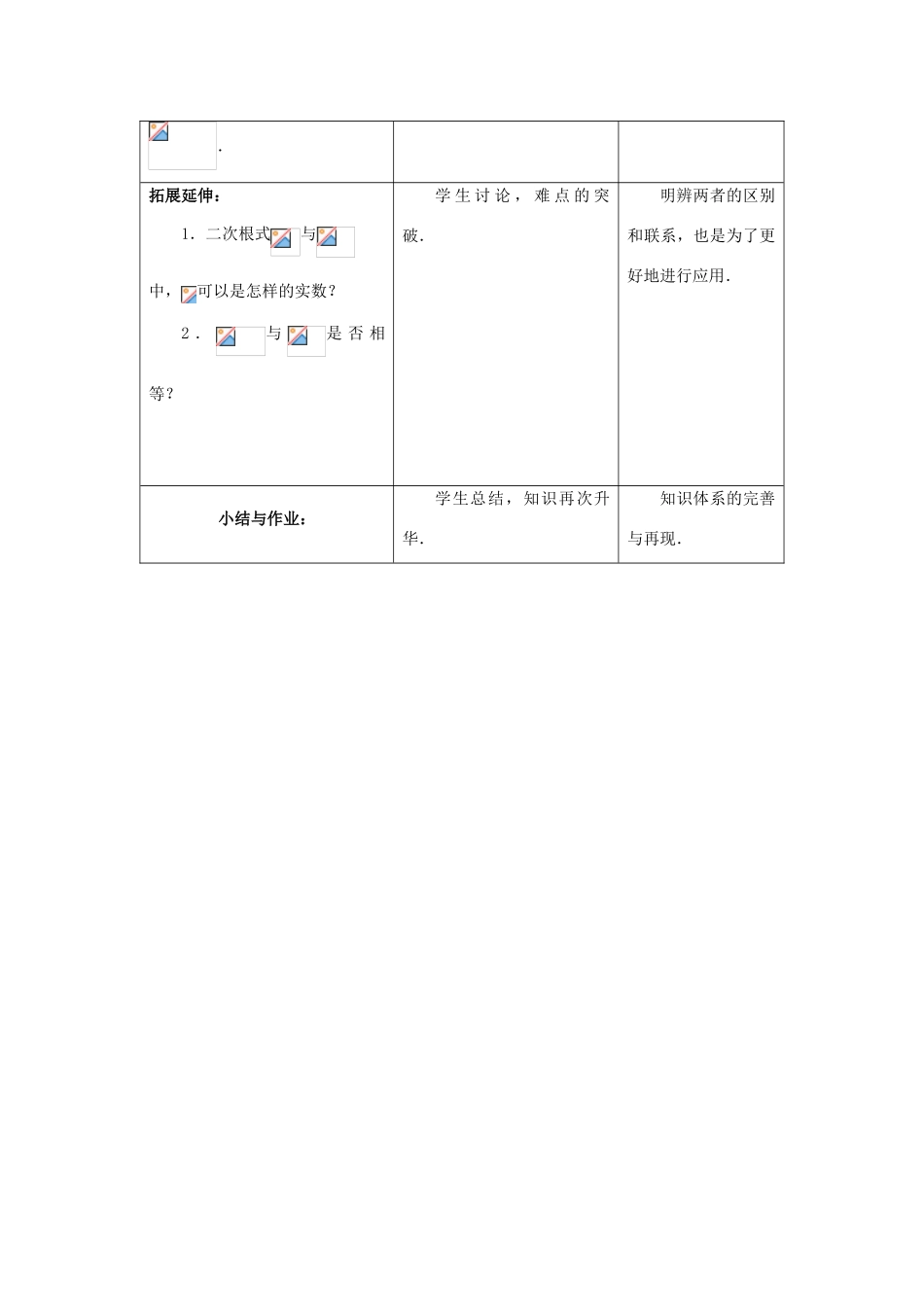 八年级数学下册《12.1 二次根式》教案2 （新版）苏科版-（新版）苏科版初中八年级下册数学教案_第3页