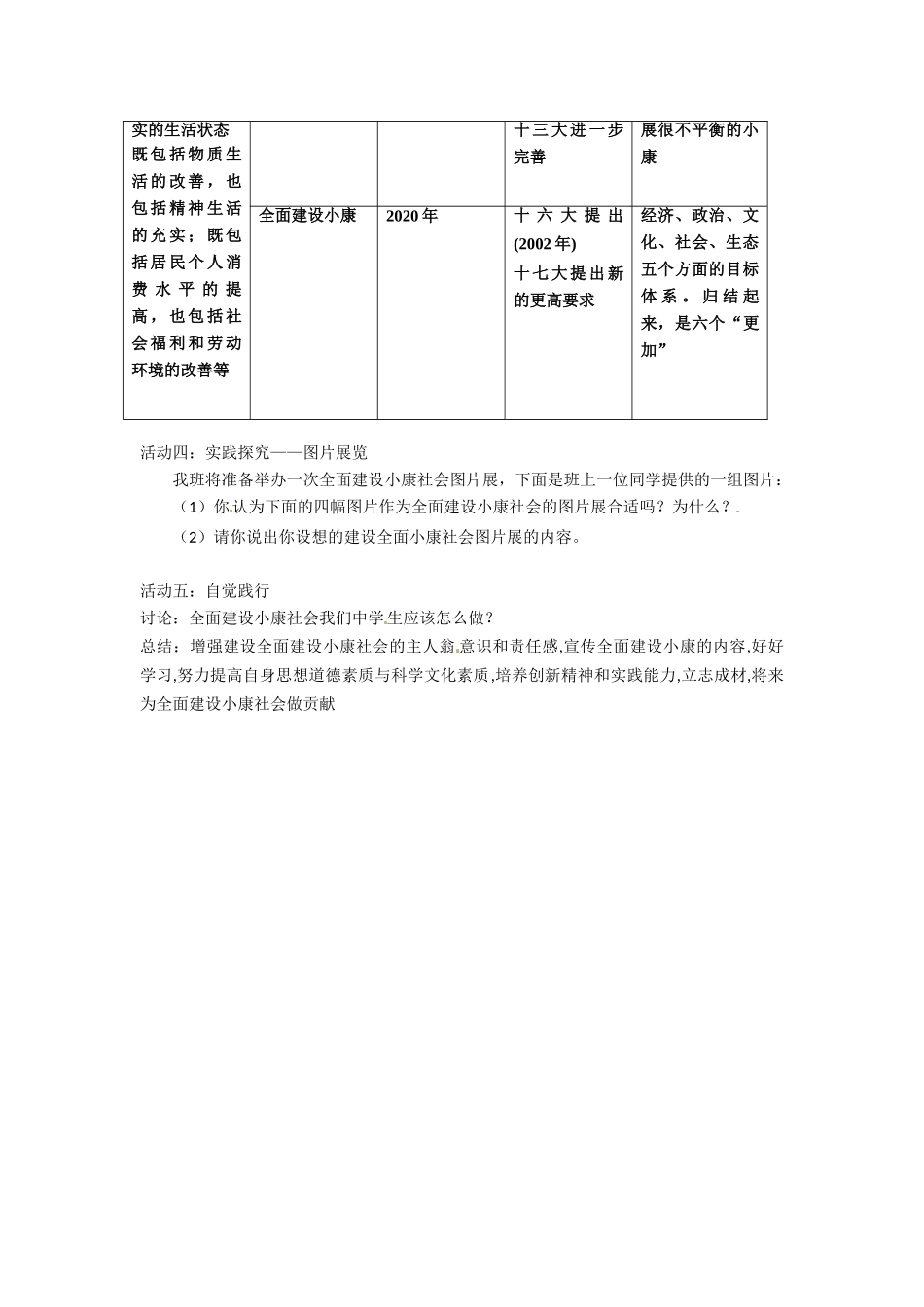 七年级政治下册 22 小康家园（教案）人民版_第2页