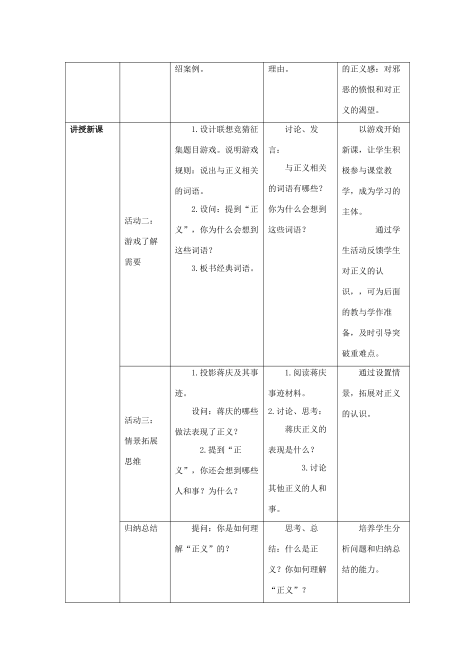 八年级思想品德下册 第四单元 我们崇尚公平和正义 第十课 我们维护正义 正义是人类良知的“声音” 自觉维护正义名师教案二 新人教版_第3页