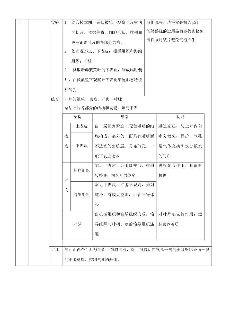 第四章 第一节 植物的营养 教案4_第3页