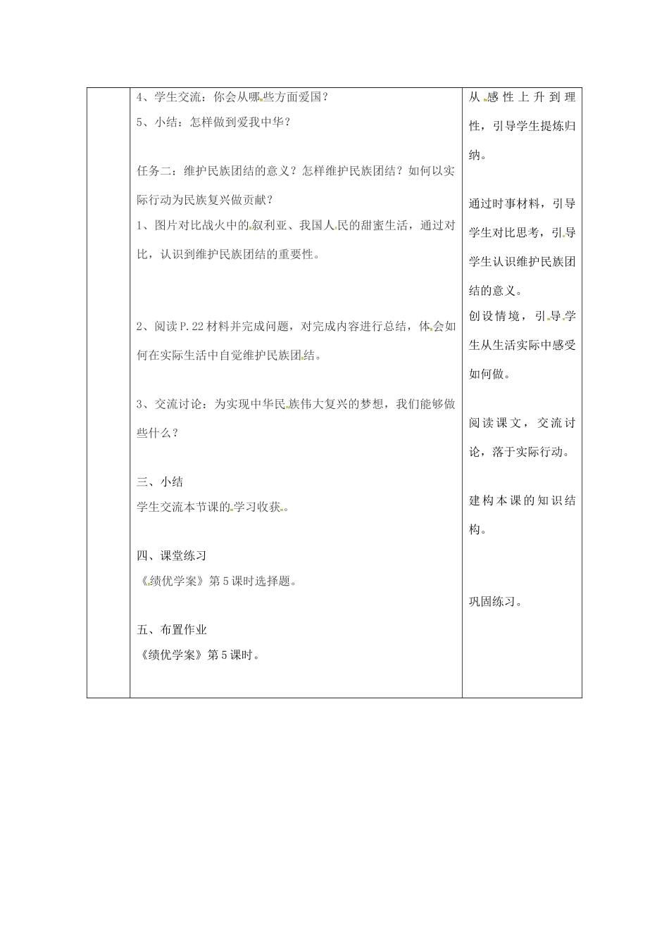 陕西省石泉县八年级道德与法治上册 第一单元 让爱驻我家 第2课 我们共有一个家 第2框 爱我中华教案 鲁人版六三制-鲁人版初中八年级上册政治教案_第2页