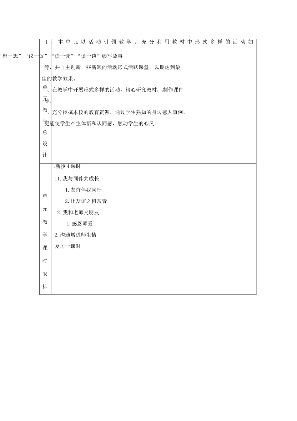 （秋季版）山东省邹平县七年级道德与法治下册 第六单元 相逢是首歌教案 鲁人版六三制-鲁人版初中七年级下册政治教案_第3页