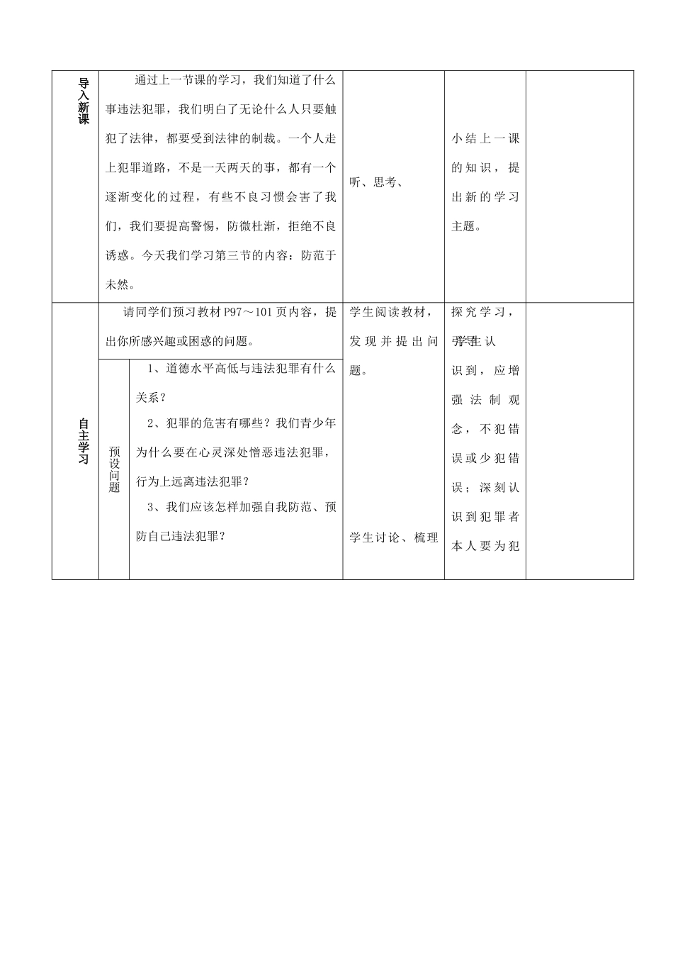 七年级政治下册《4.7.3 防患于未然》教学设计 新人教版_第2页