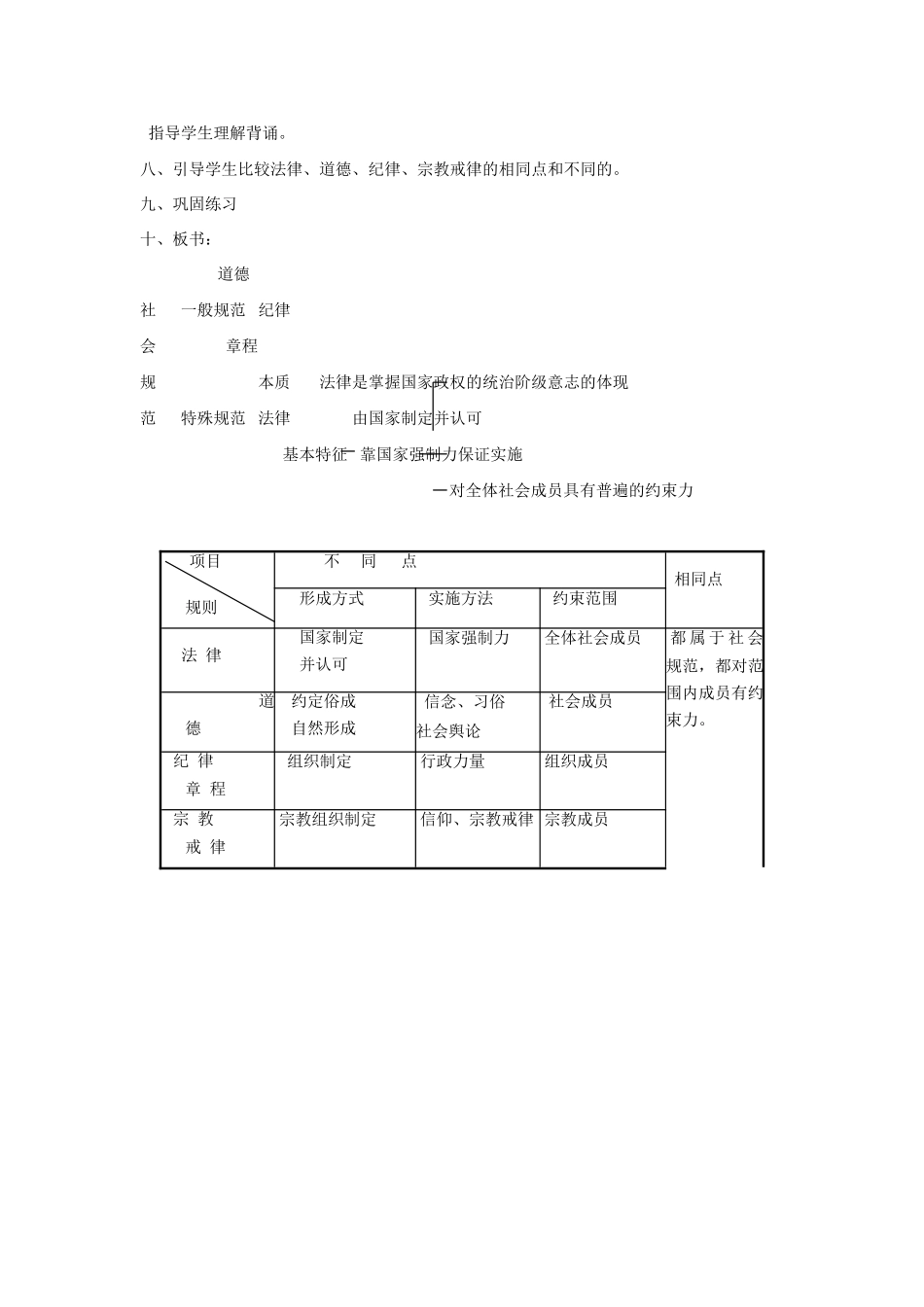 七年级政治特殊的规则教案教科版_第3页
