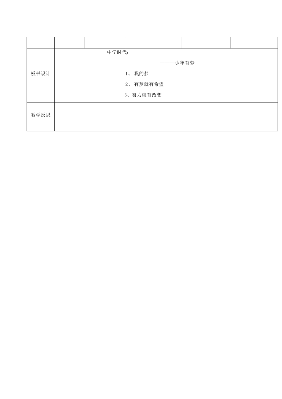时代 第2框 少年有梦教案 新人教版-新人教版初中七年级上册政治教案_第2页