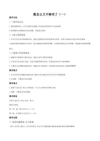 八年级数学数怎么又不够用了1北师大版