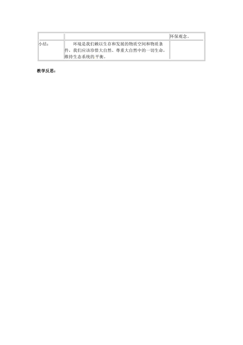 四川省宜宾县复龙初级中学八年级政治下册 第二课时 生存的空间教案 教科版_第2页