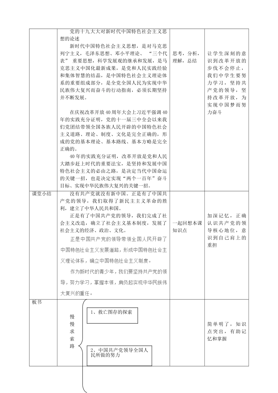 2019年九年级道德与法治下册 第3单元 放飞美好梦想 第5课 百年梦寻 第1站 漫漫求索路教案 北师大版_第3页