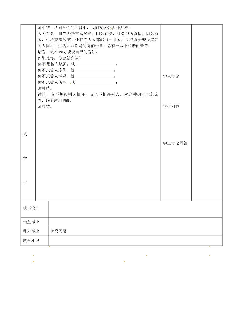 七年级政治上册 6.1 已所不欲 勿施于人教案 苏教版-苏教版初中七年级上册政治教案_第2页