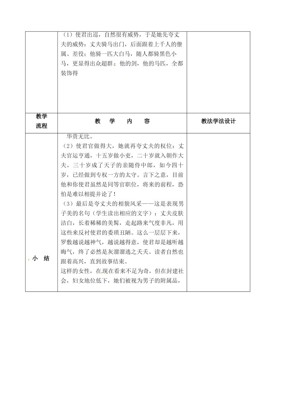 （秋季版）吉林省长春市七年级语文下册 第1课 陌上桑教案2 长春版-长春版初中七年级下册语文教案_第2页