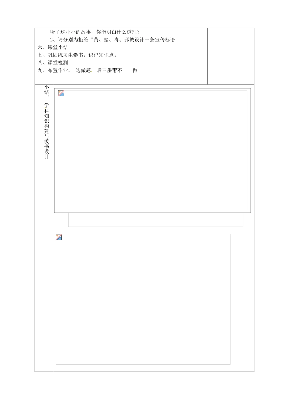 山东省淄博市临淄区第八中学七年级政治下册《第15课 第一框 面对生活中的不良诱惑》不良诱惑的危害教案 鲁教版_第2页
