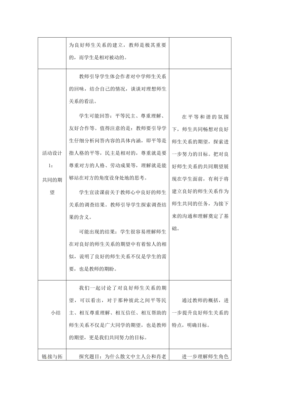 八年级政治上册 第4课 第二框 主动沟通 健康成长教学设计 人教新课标_第3页