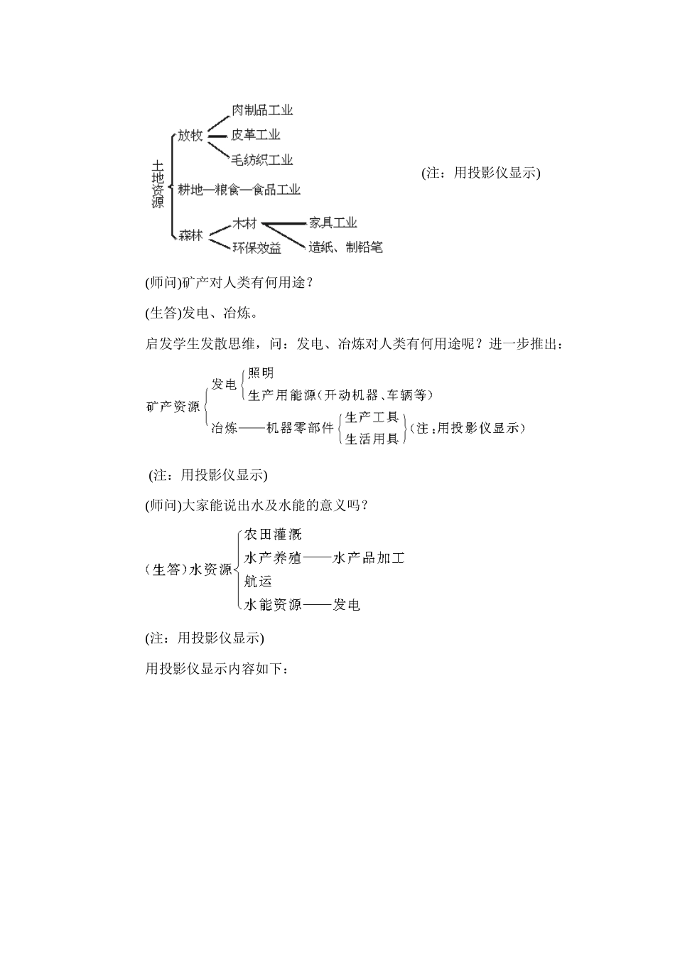 初二地理教案 自然资源总量丰富人均不足_第3页