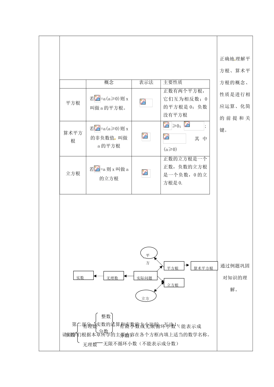 广东省徐闻县梅溪中学八年级数学上册《实数》教学设计_第2页