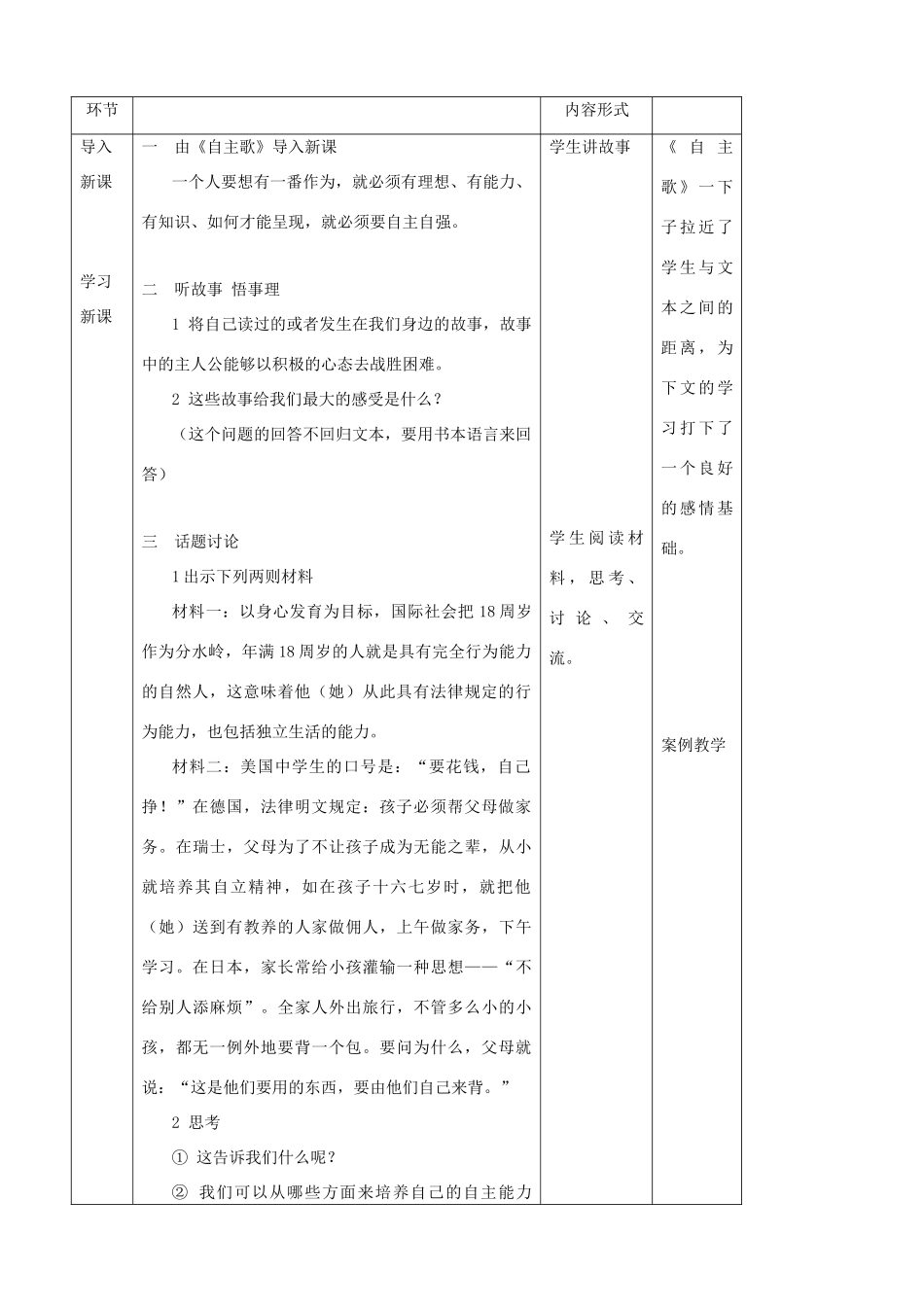 八年级政治上册 第二课《积极的生活态度》教案 苏教版_第2页