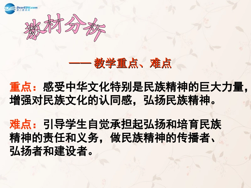 九年级政治全册 第五课 第二框 弘扬和培育民族精神课件3 新人教版_第2页