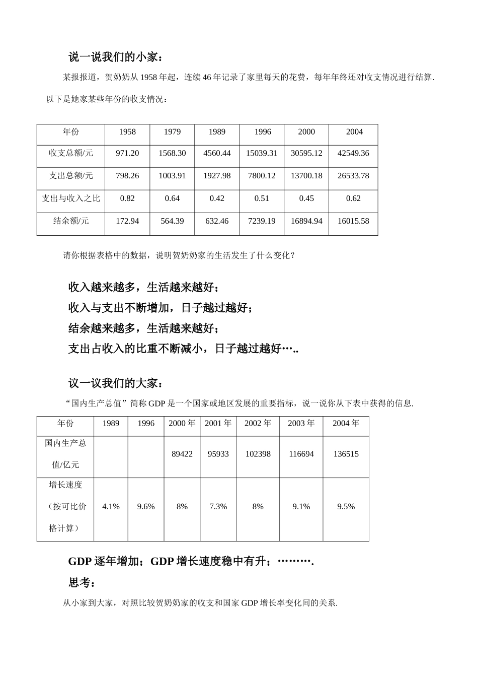 八年级数学数量的变化教案(1)苏科版_第2页