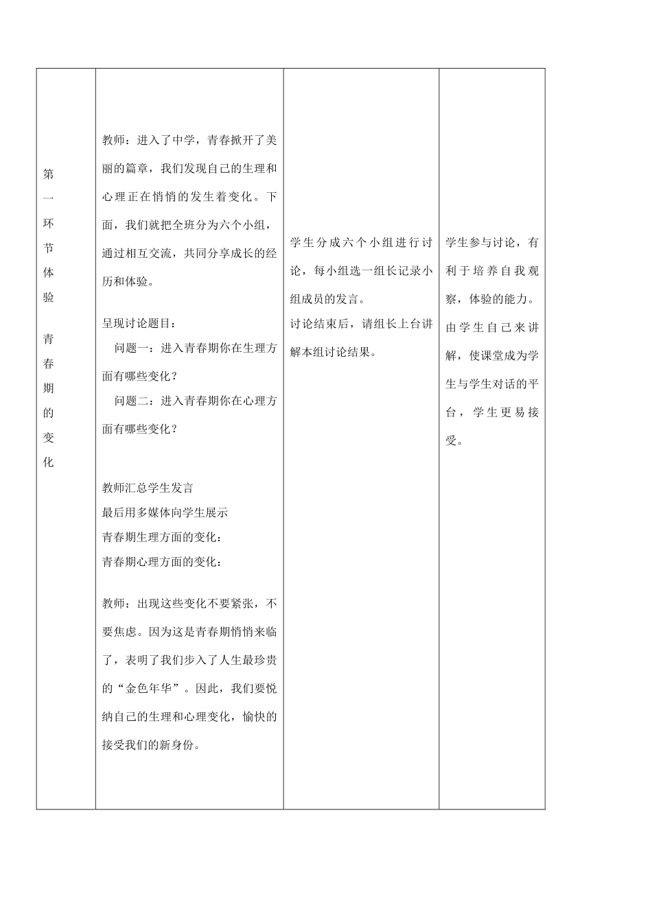 七年级政治上册 成长的烦恼教案 教科版_第3页